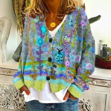 Floral Pattern Pullover