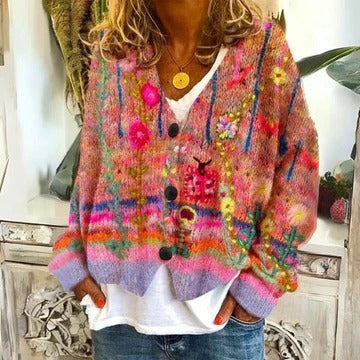 Floral Pattern Pullover