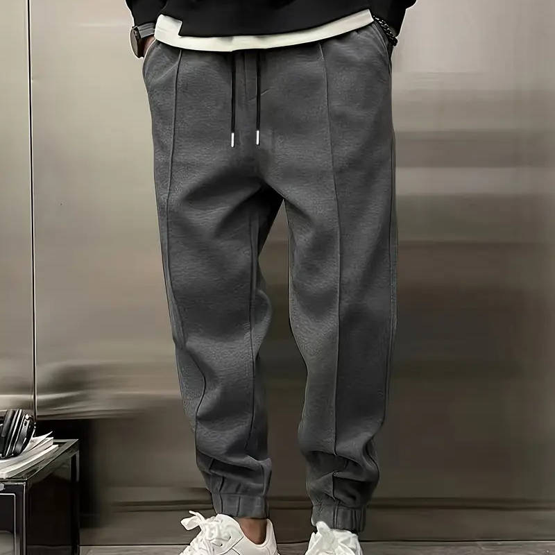 Jogger Sweatpants Men With Pleats