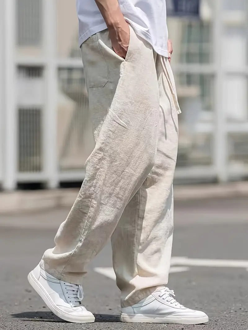 Men's Linen Pants Relaxed Fit