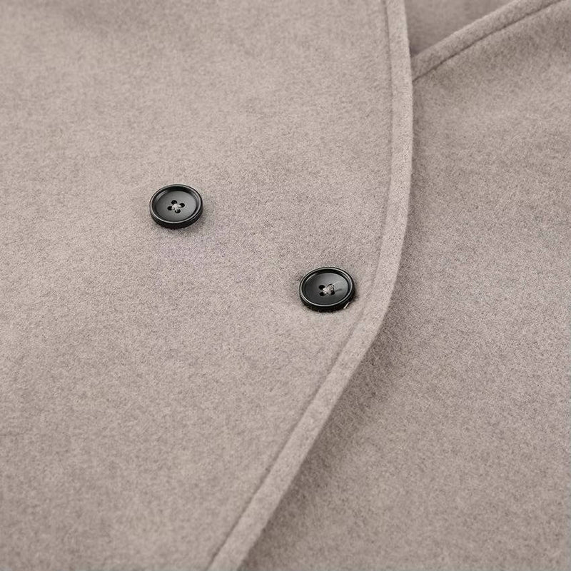 Women's Cropped Wool Peacoat