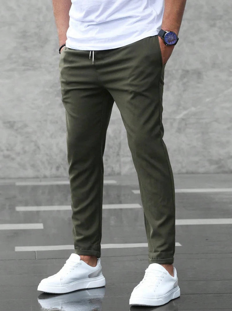 Men's Casual Slim Fit Drawstring Pants