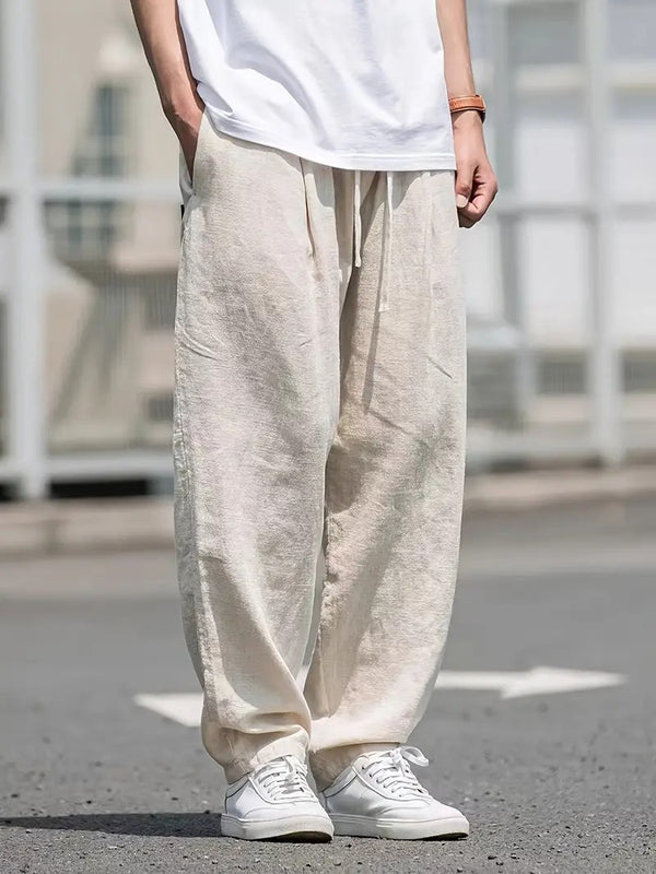 Men's Linen Pants Relaxed Fit
