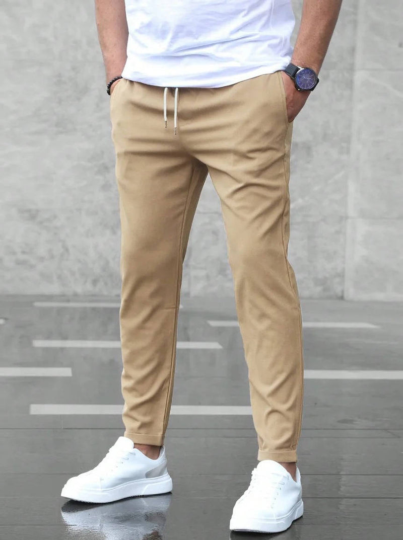 Men's Casual Slim Fit Drawstring Pants
