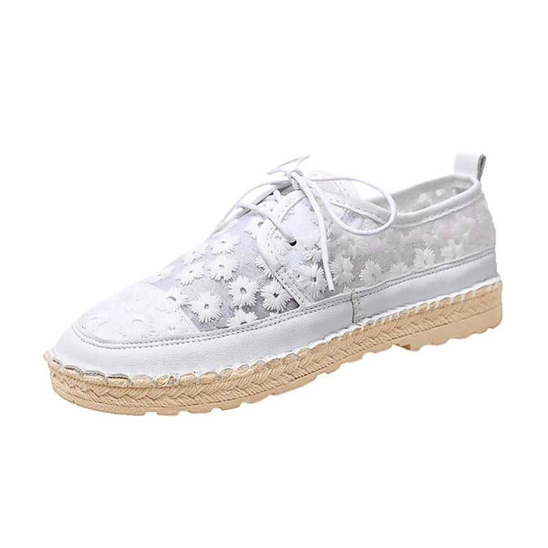 Women's Floral Lace Espadrille Sneakers