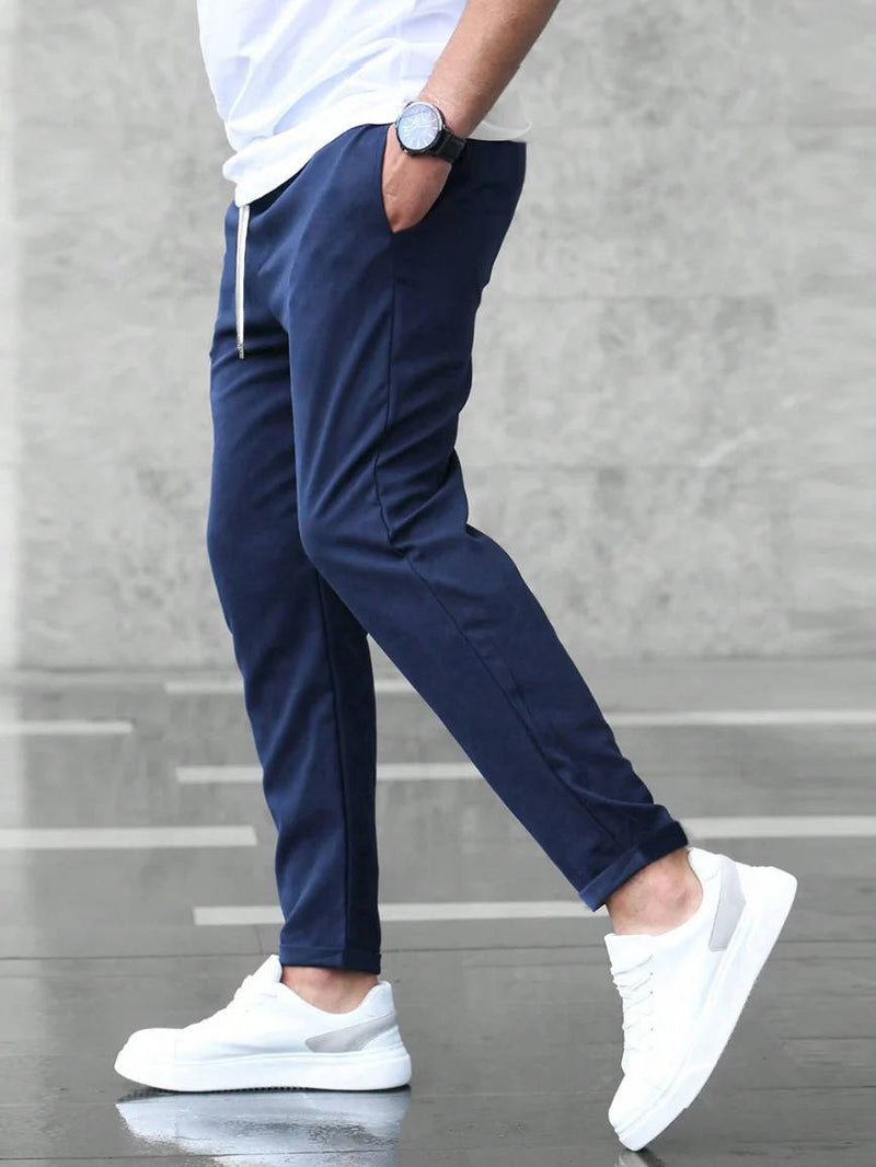 Men's Casual Slim Fit Drawstring Pants