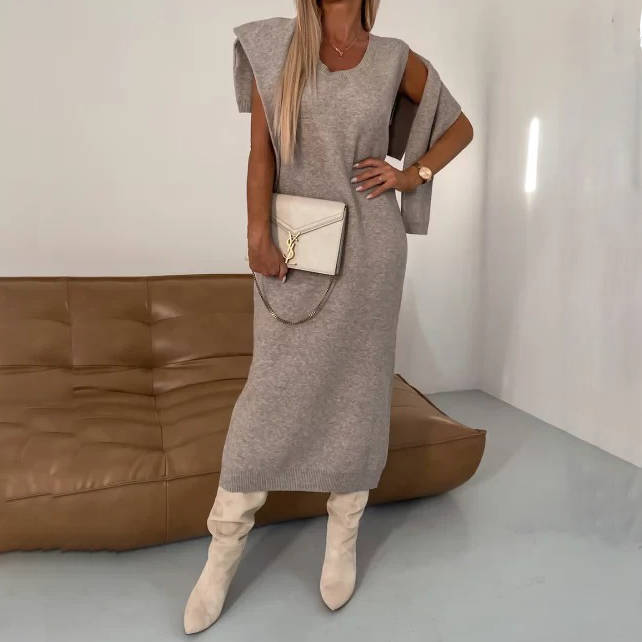 Womens Turtleneck 2 Piece Dress Long Sleeve