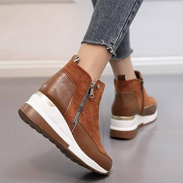 Womens Wedge Sneaker Boots