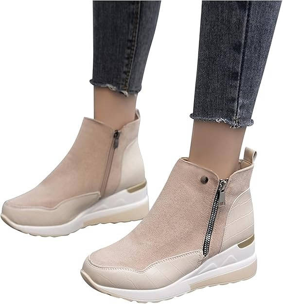 Womens Wedge Sneaker Boots