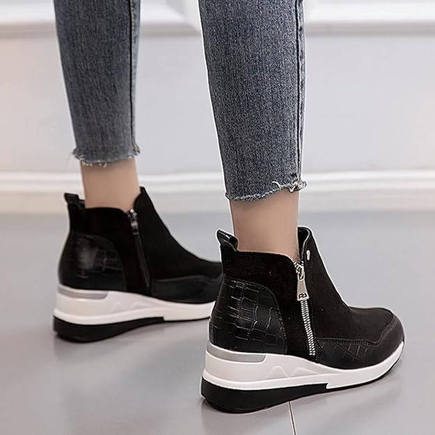 Womens Wedge Sneaker Boots