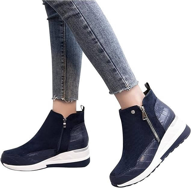 Womens Wedge Sneaker Boots