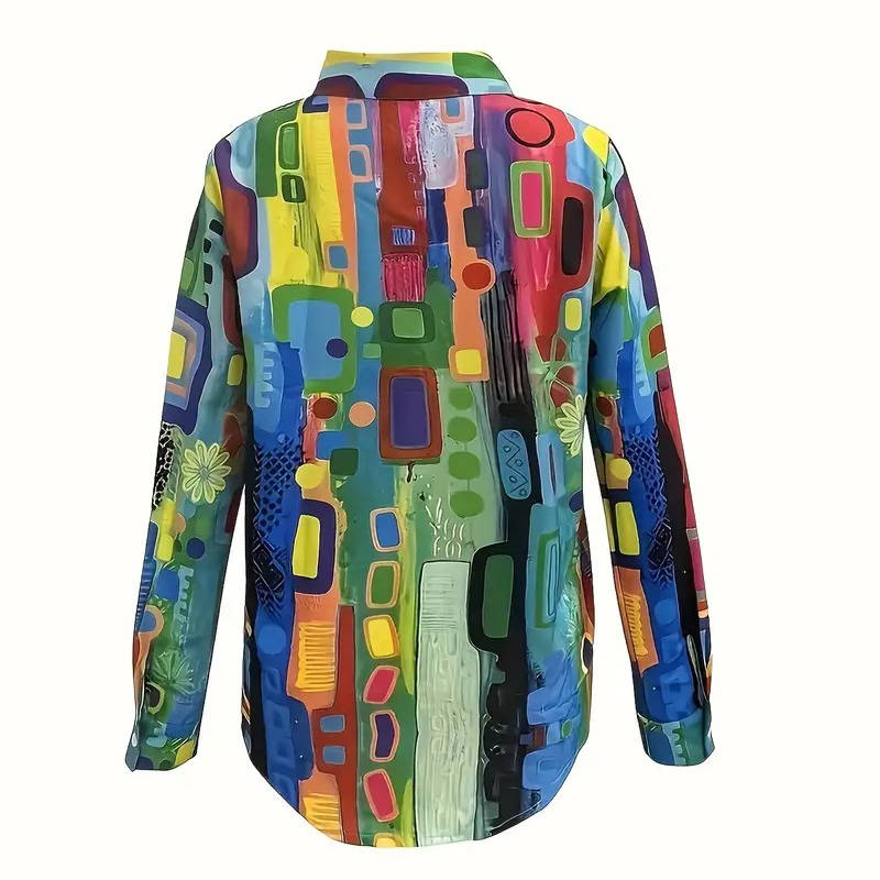 Women's Colorful Button Down Shirts Long Sleeve
