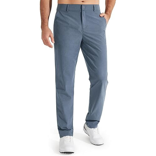 Mens Golf Pants Stretch Quick Dry Work Dress