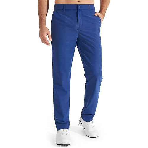 Mens Golf Pants Stretch Quick Dry Work Dress