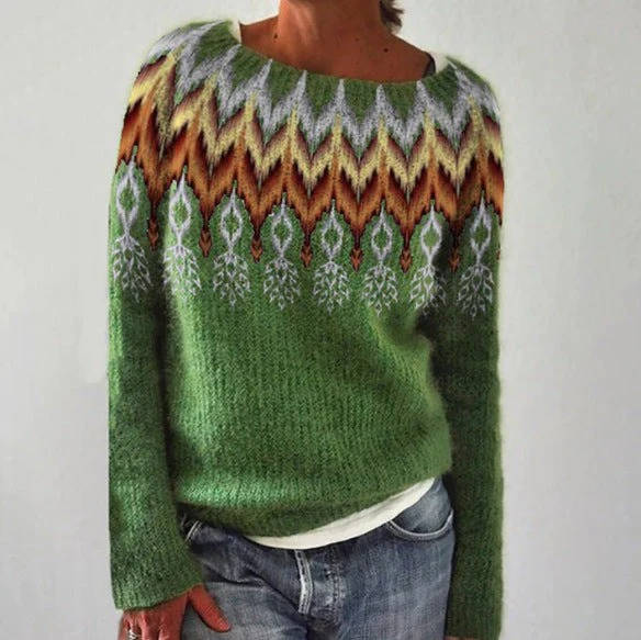 Women's Soft Wool Sweater Nordic Inspired