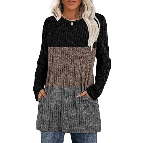 Womens Tunic Sweater with Pockets