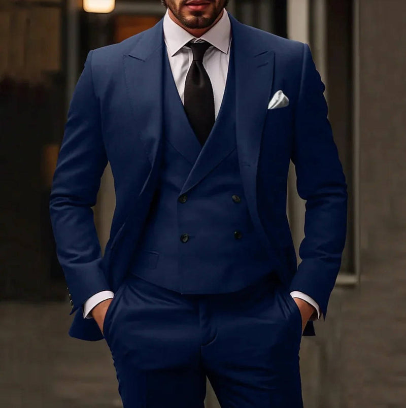 Men's 3-Piece Tuxedo Suit With Waistcoat