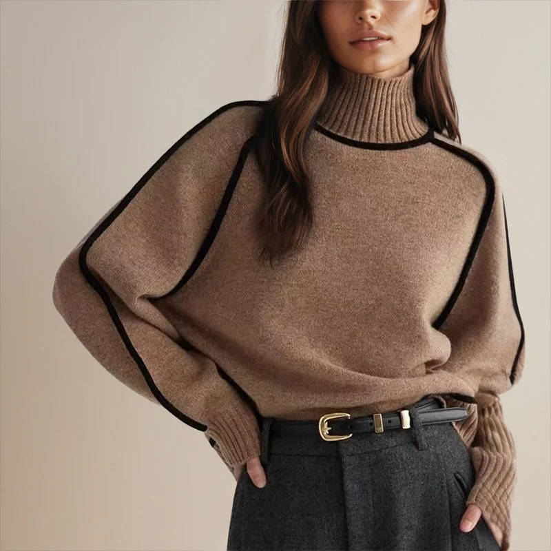 Designer Inspired Women's Turtleneck Sweater