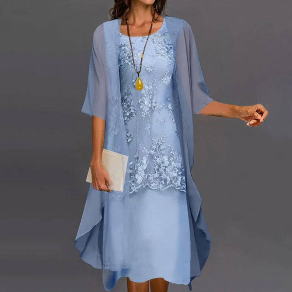 Mother of the Bride Dress with Chiffon Jacket