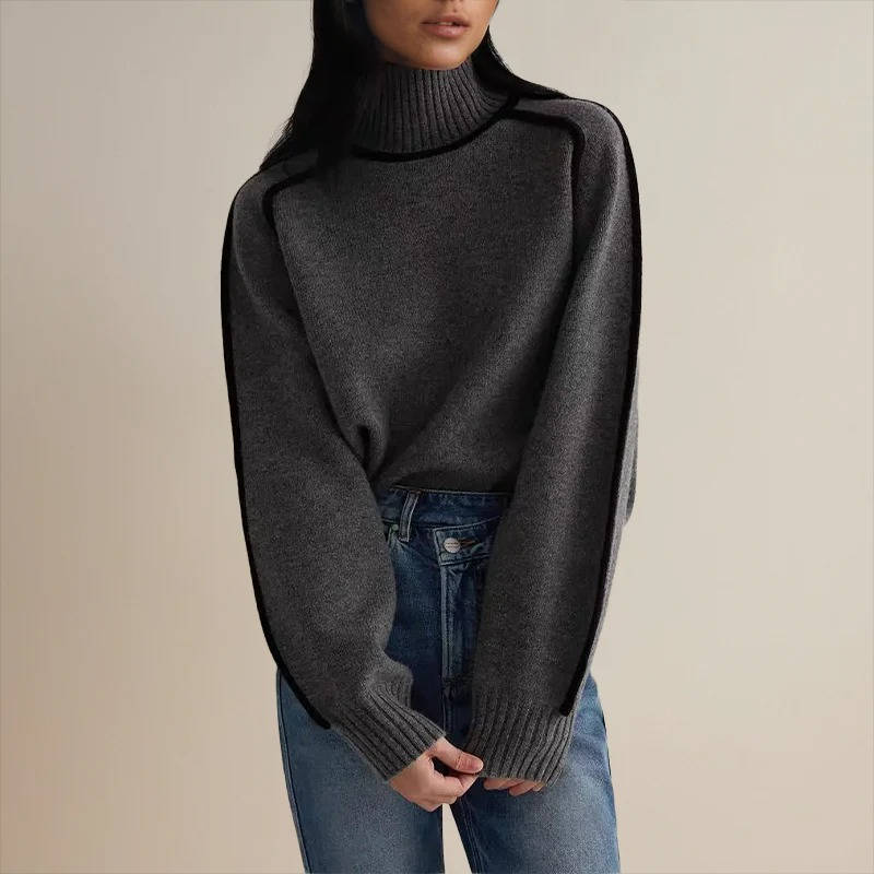 Designer Inspired Women's Turtleneck Sweater