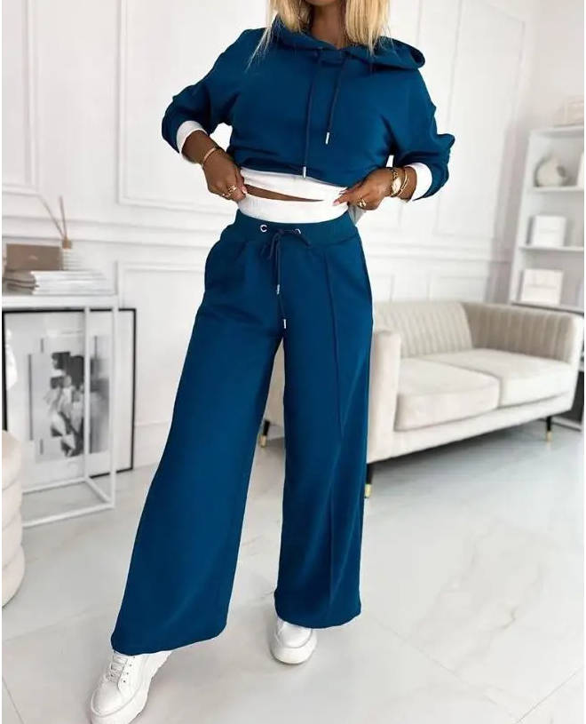 Women's Casual Hoodie Tracksuit Set