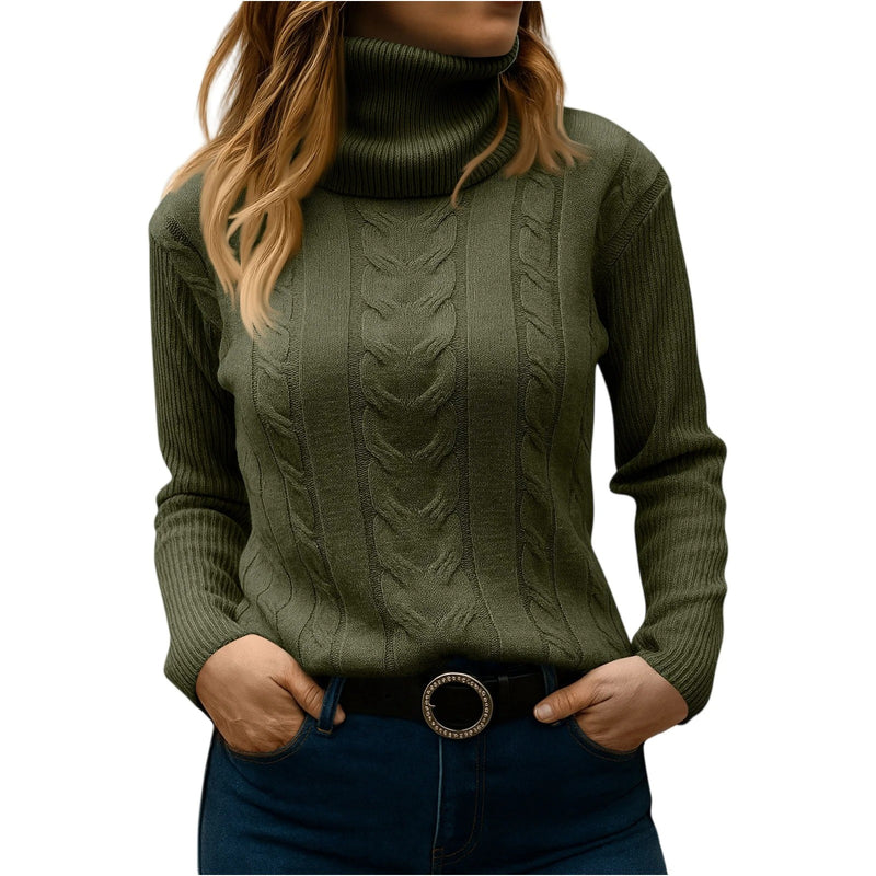 Women's Turtleneck Sweater: Relaxed And Elegant