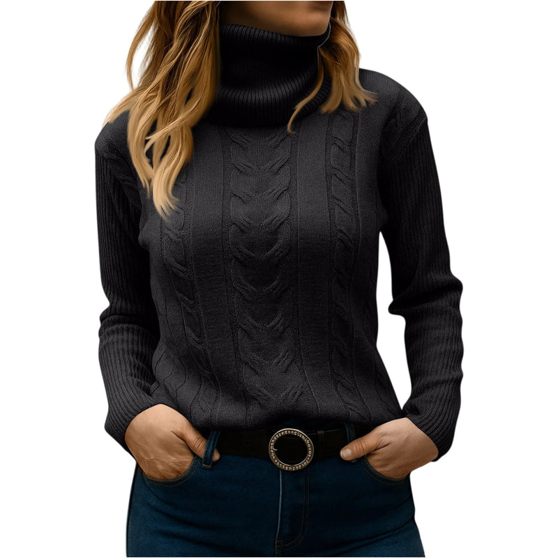 Women's Turtleneck Sweater: Relaxed And Elegant