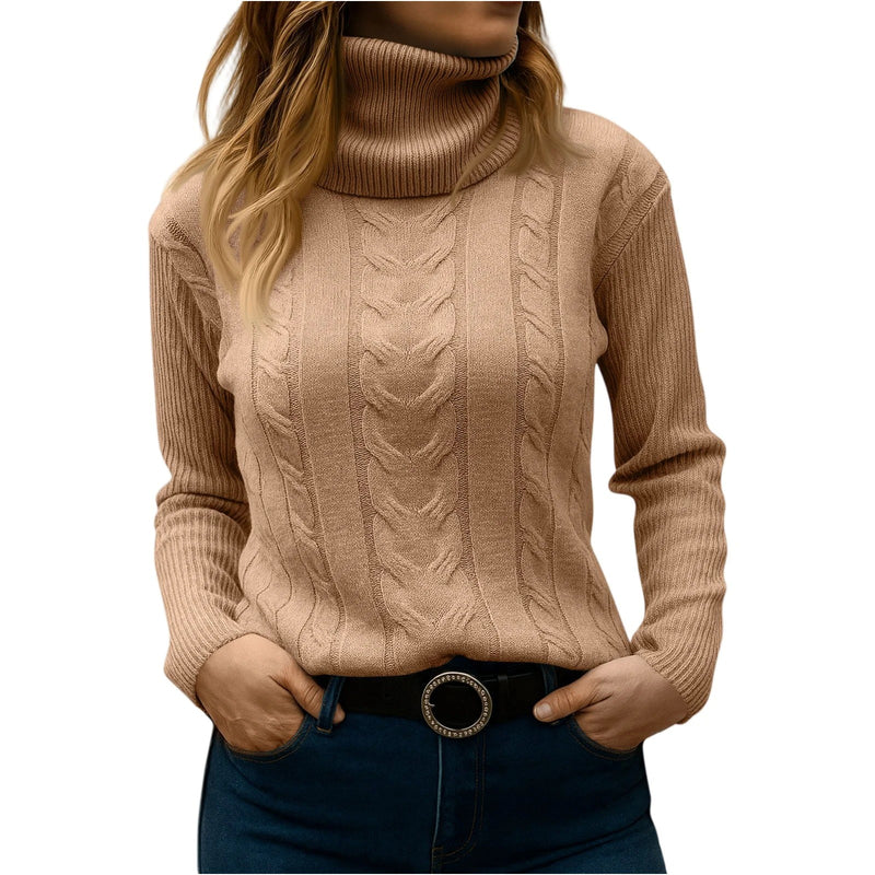 Women's Turtleneck Sweater: Relaxed And Elegant