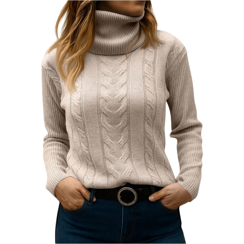 Women's Turtleneck Sweater: Relaxed And Elegant