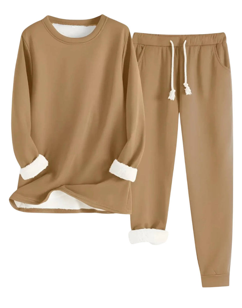 Women's Fleece Lined Sweatsuit Set