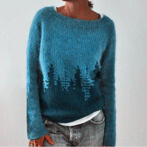 Women's Soft Wool Sweater Nordic Inspired