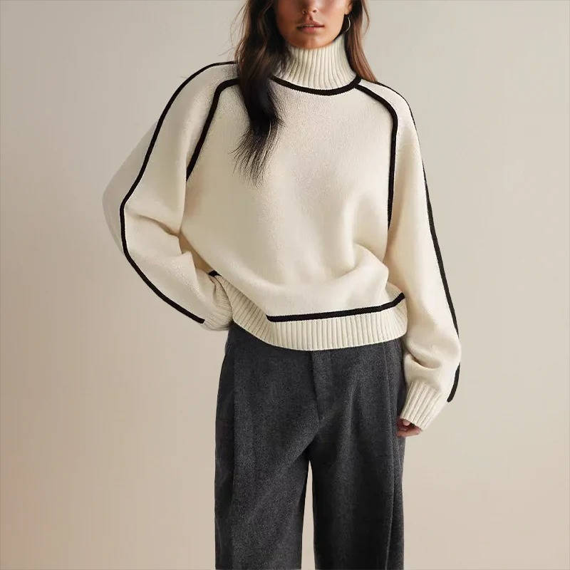 Designer Inspired Women's Turtleneck Sweater