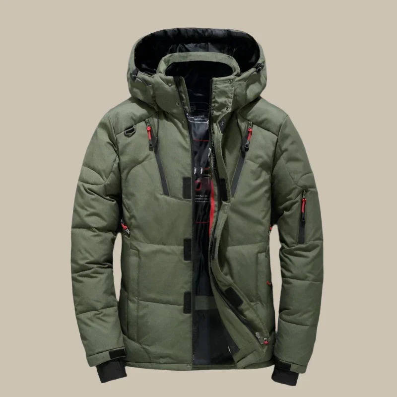 Insulated Winter Jacket with Hood
