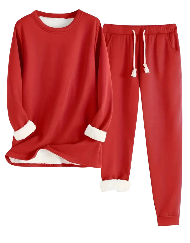 Women's Fleece Lined Sweatsuit Set