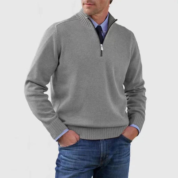 Men's Quarter Zip Sweater Business Casual
