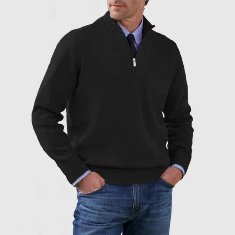 Men's Quarter Zip Sweater Business Casual
