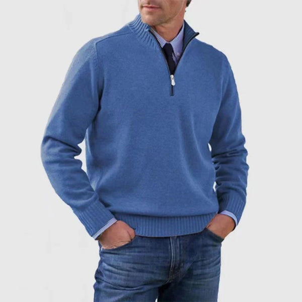 Men's Quarter Zip Sweater Business Casual