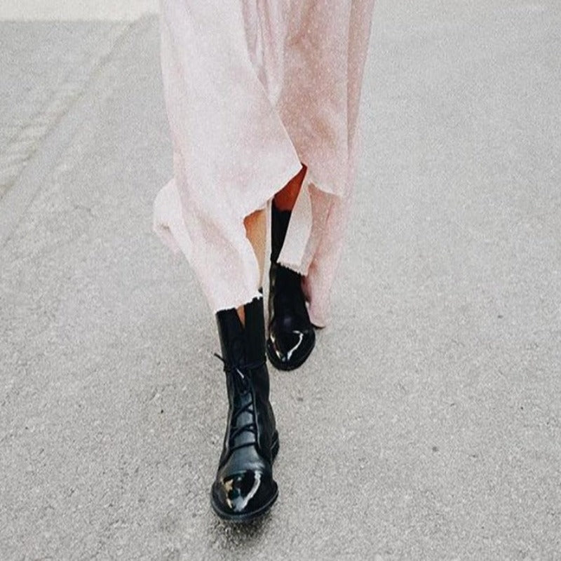 Keilani - Elegant Lace-up Boots For Women