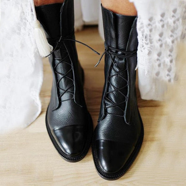 Keilani - Elegant Lace-up Boots For Women