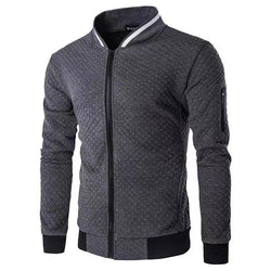 Mason – Men's Autumn/Winter Plaid Hoodie Cardigan