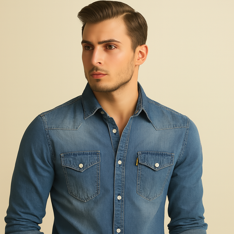 Men's Slim Fit Cotton Ice Sensation Long Sleeve Urban Shirt