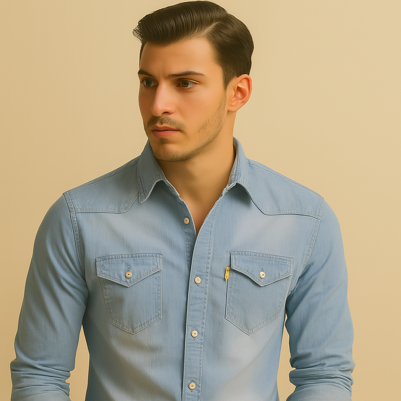 Men's Slim Fit Cotton Ice Sensation Long Sleeve Urban Shirt