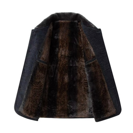 2024 Men's Wool Blend Business Casual Trench Coat