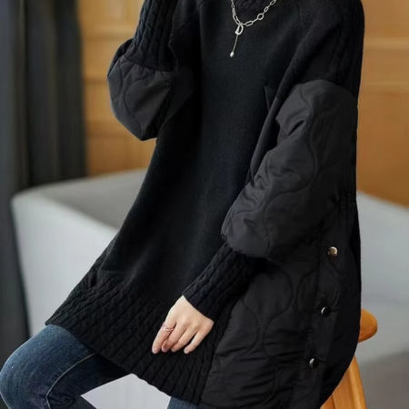 Women's Autumn Winter Turtleneck Sweater Long Sleeve Casual Loose Pullover Top