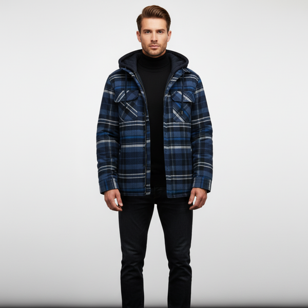 Men's Winter Thick Hooded Jacket Warm Casual Trend