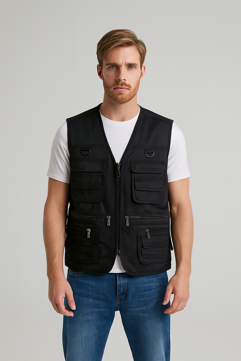 Men's Outdoor Multi Pocket Lightweight Hiking and Fishing Vest