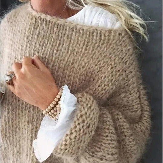 Stylish knitted sweater