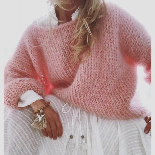 Stylish knitted sweater