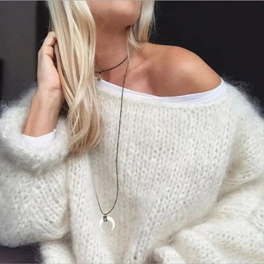 Stylish knitted sweater